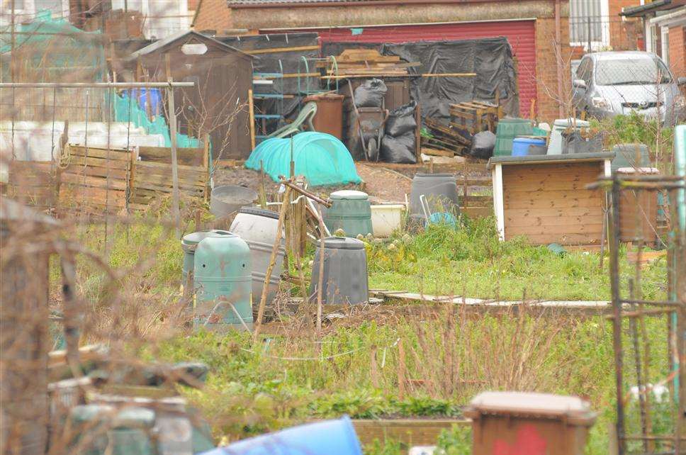 The allotments in Stour Close, Strood