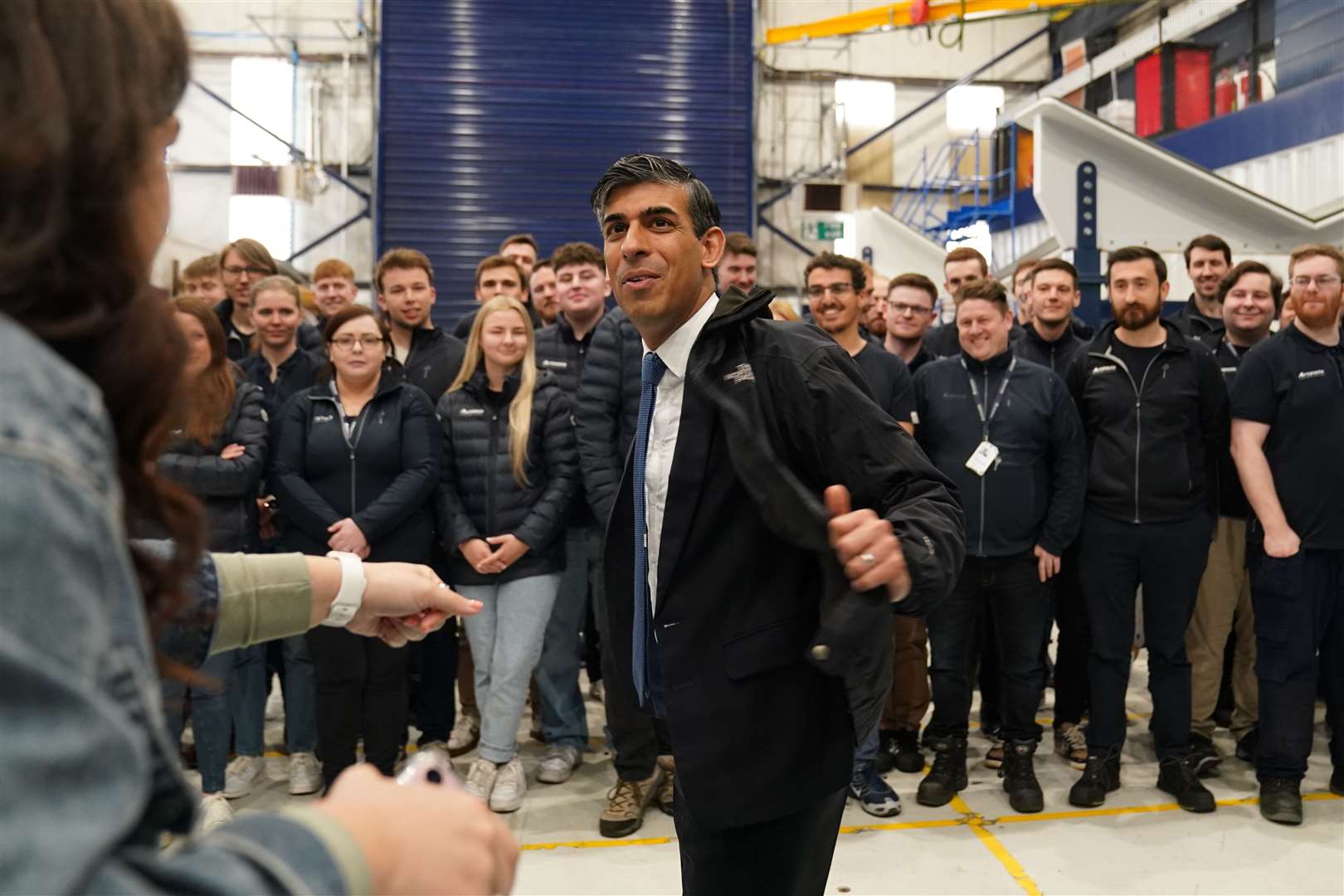 Prime Minister Rishi Sunak said he was ‘up for the fight’ as he embarked on the last leg of his whistlestop tour of the UK (Stefan Rousseau/PA)