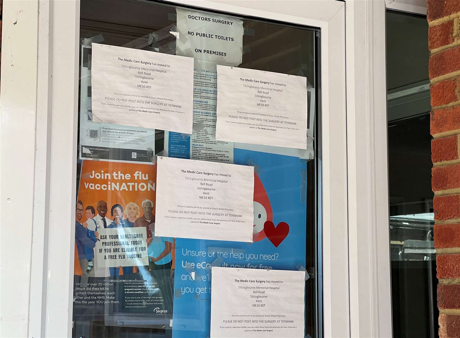 The door of the former Teynham Surgery. Picture: Megan Carr