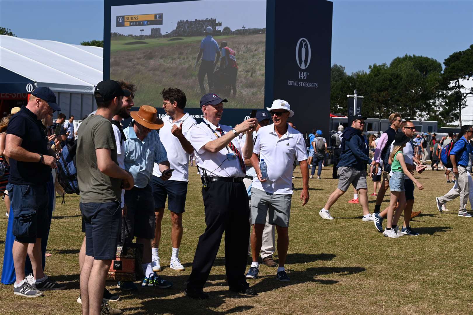 Security guard helps fans take their photos. Picture: Barry Goodwin (49307533)