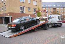 Seized car, Scotney Gardens