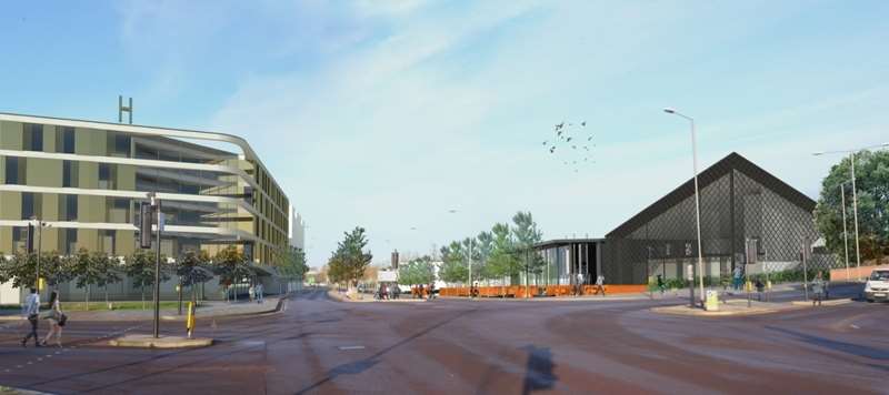 Artist impressions show what the new development along Victoria Way could look like