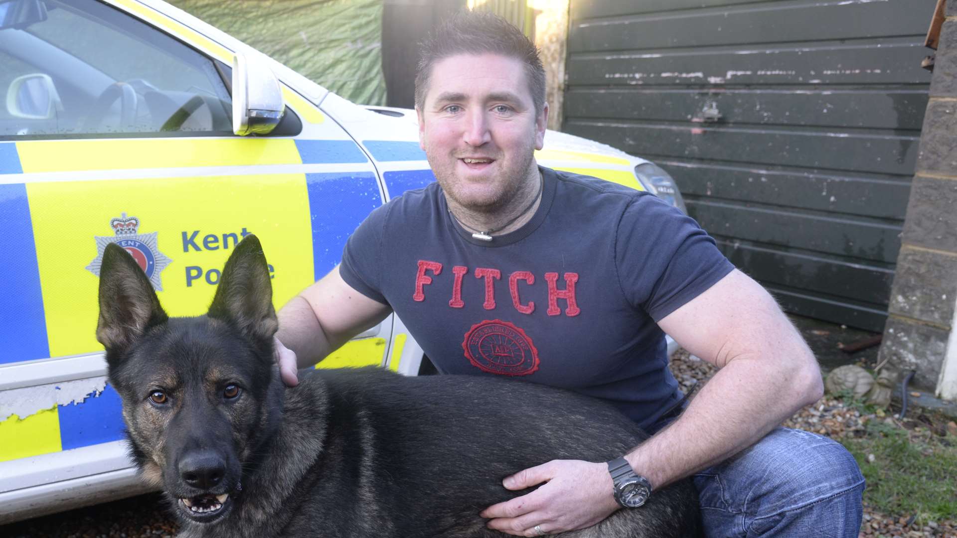 Paul Donovan with his dog Dexter