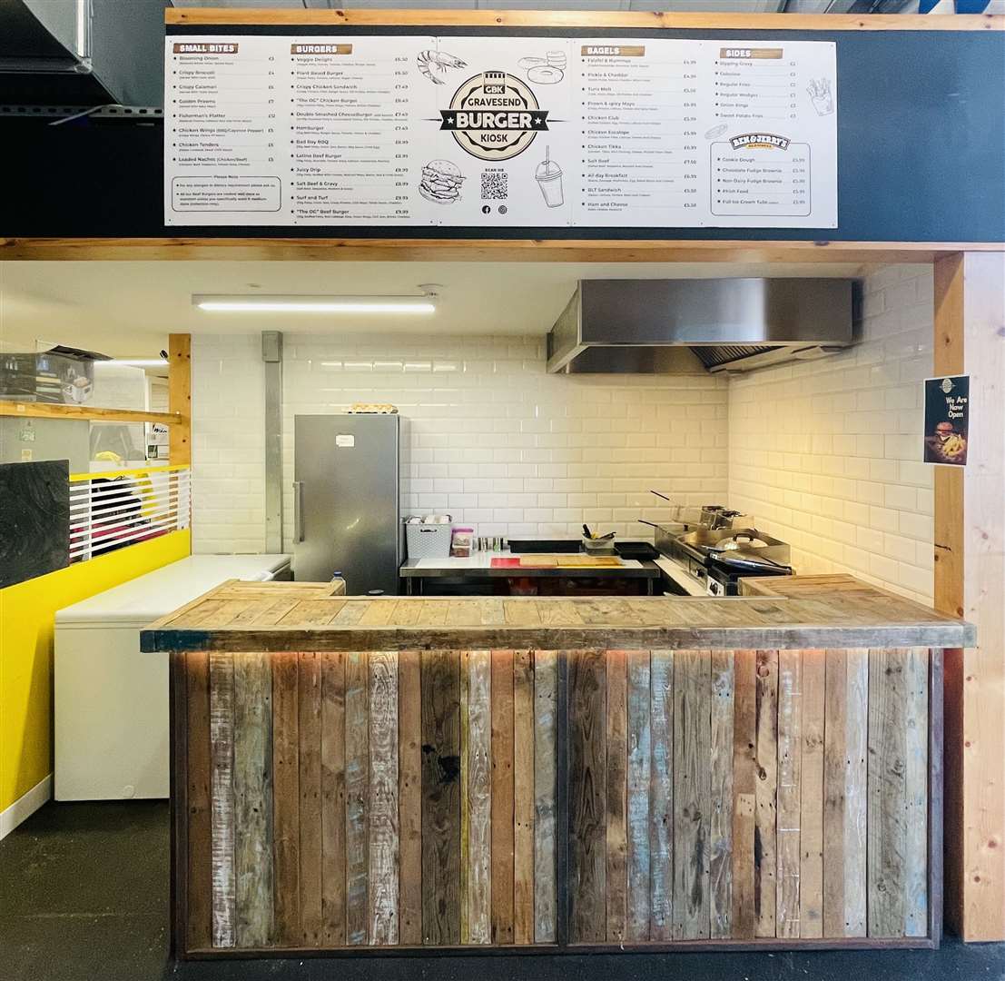 Gravesend Burger Kiosk has opened in the Borough Market. Picture: Gravesend Burger Kiosk