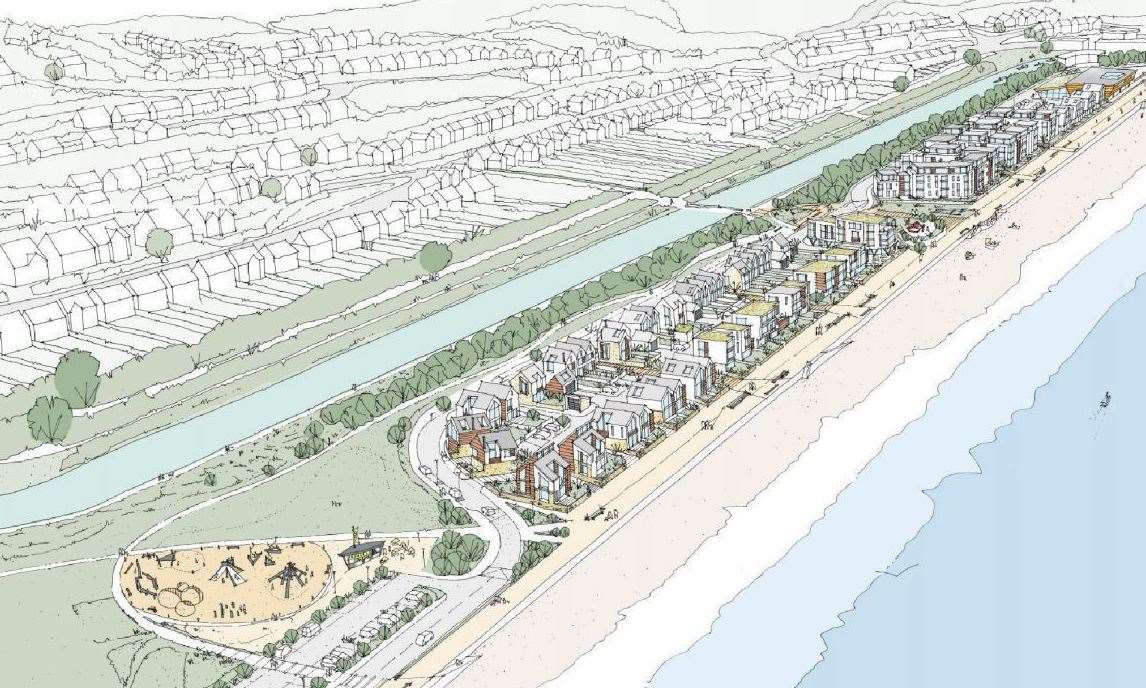 Some 150 homes were planned for the development