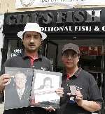 Shop owners Minder Singh Gill and Ree Gill.