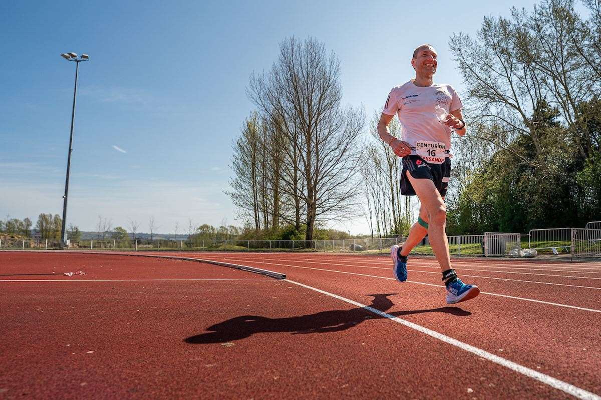 Aleksandr Sorokinran went on to complete a 12-hour run in Ashford Picture: Steve Ashworth Media/ @youinfilm