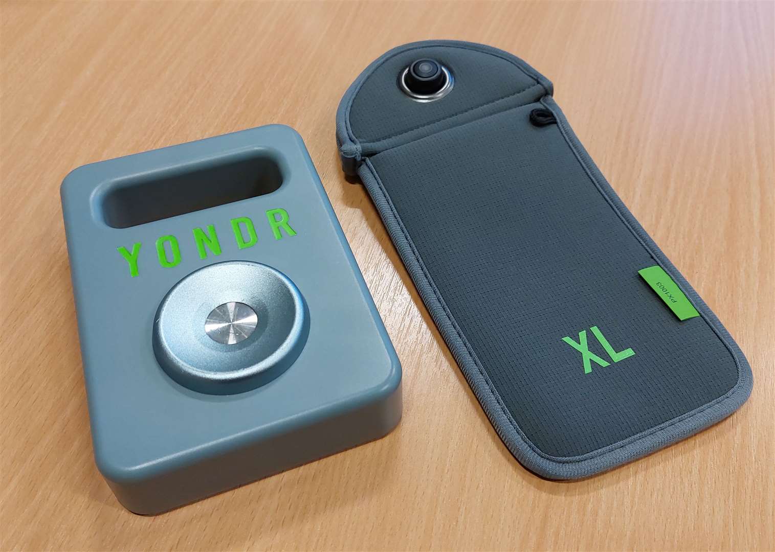 Mobile phones are locked in the Yondr pouches at the start of the school day and cannot be accessed until after the final lesson