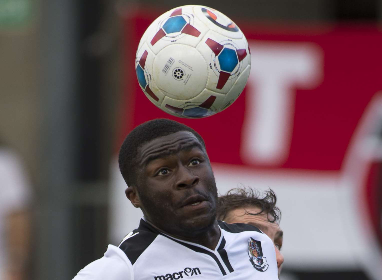 Mark Onyemah playing for the Darts in his previous spell. Picture: Andy Payton