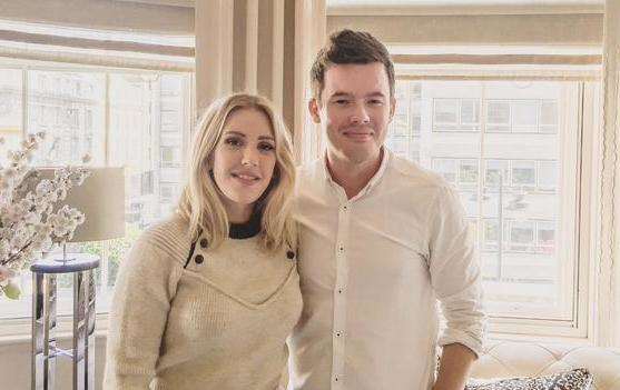 Ellie Goulding with kmfm's Glen Scott