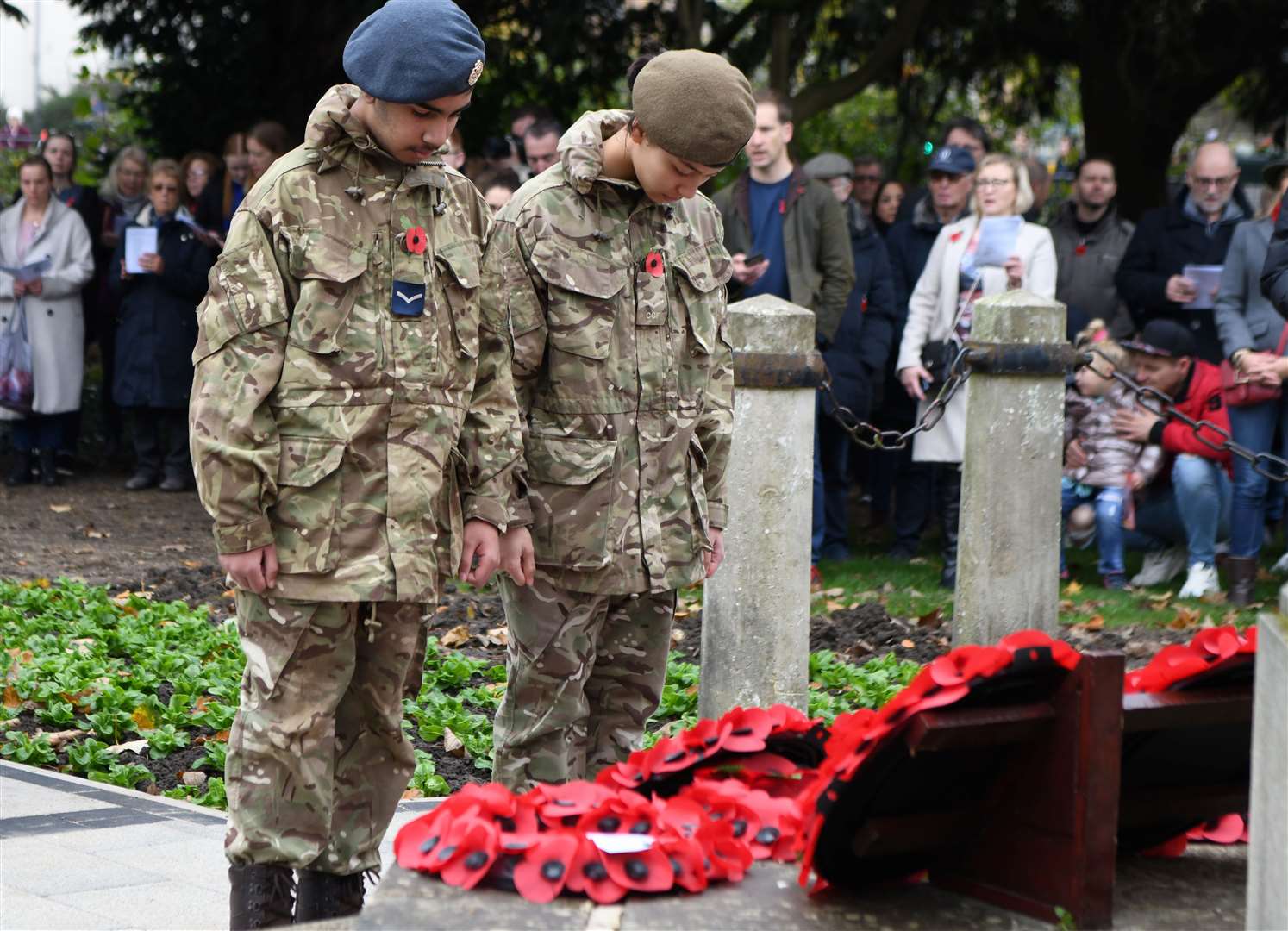 Tributes took place across the county today. Picture: Vikki Lince