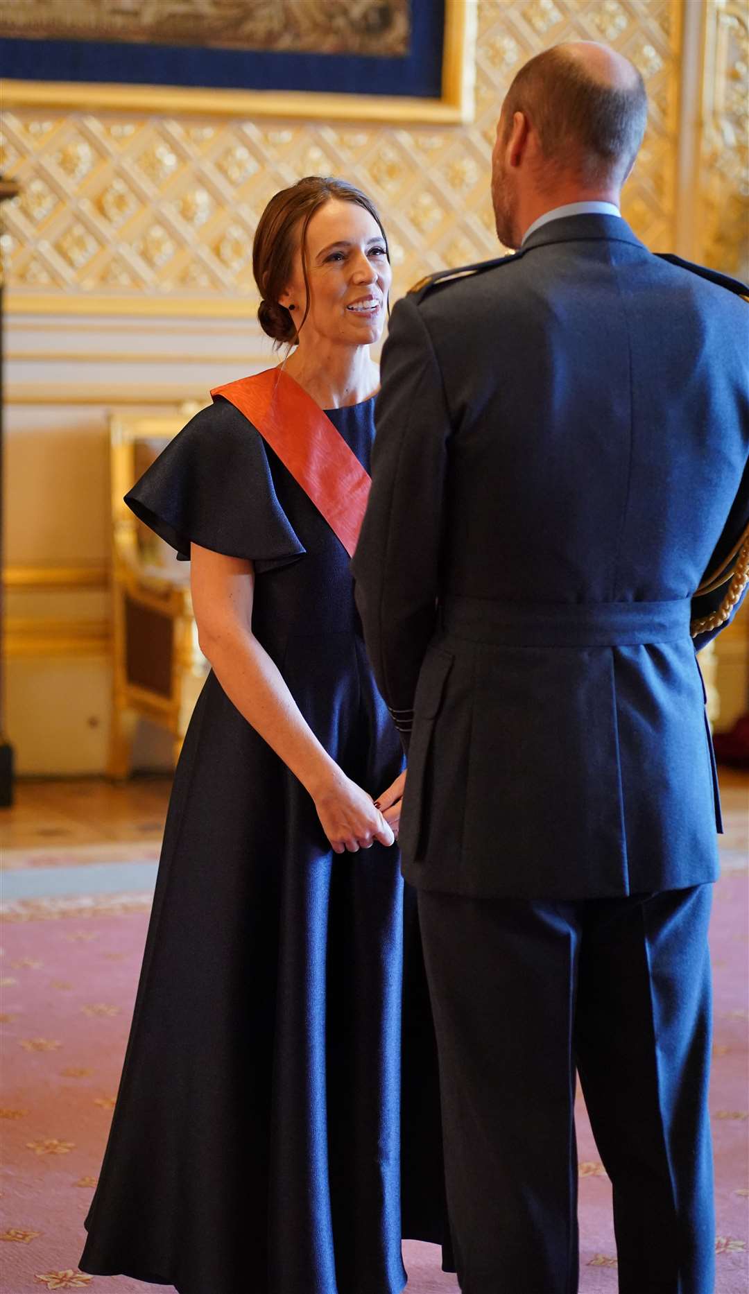 Dame Jacdina said it was ‘particularly special’ receiving her honour from William (Jonathan Brady/PA)