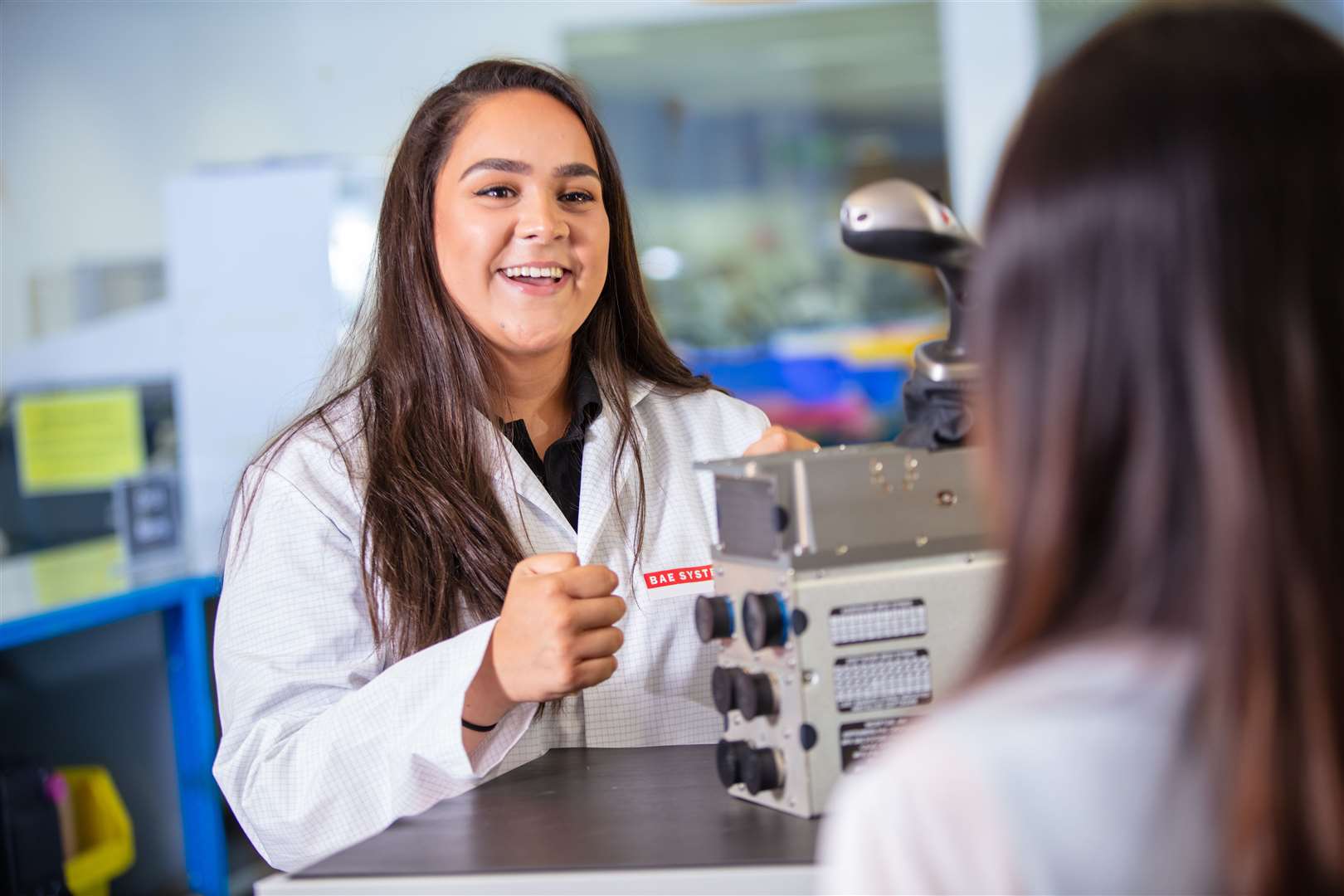 Billie Sequeira working at BAE Systems, Rochester. Pic: David Baird (19900297)