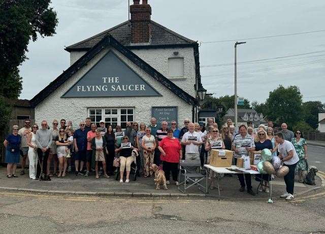 The Friends of The Flying Saucer fight to get the pub reopened