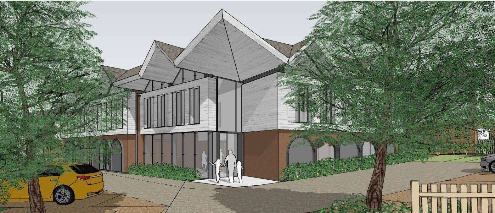 An artist's impression of how the new St Faith's Centre will look