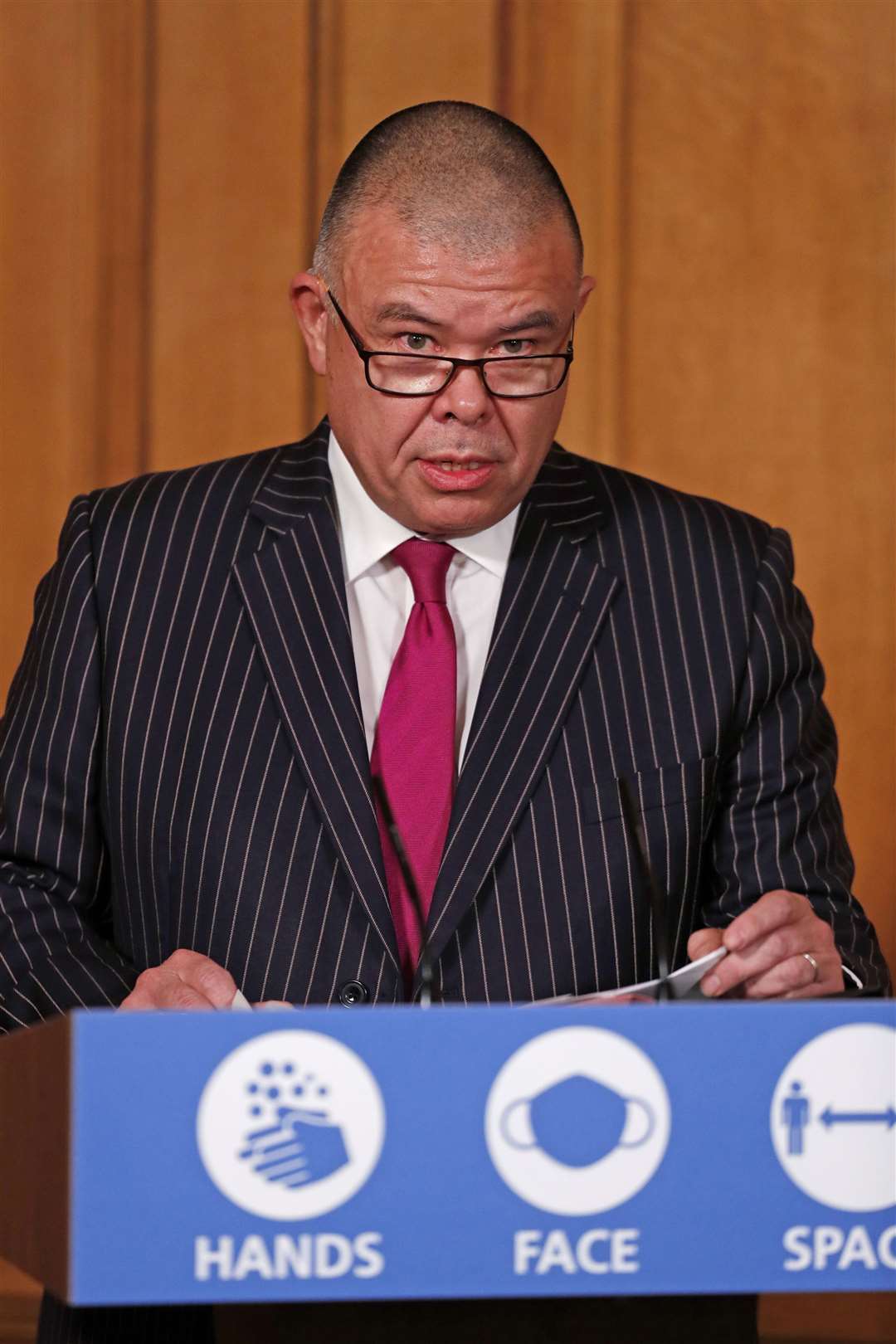 Deputy chief medical officer for England Jonathan Van-Tam has been a regular presence at Downing Street press conferences (Heathcliff O’Malley/Daily Telegraph/PA)