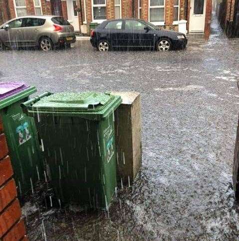 Russell Road was heavily flooded (21182099)