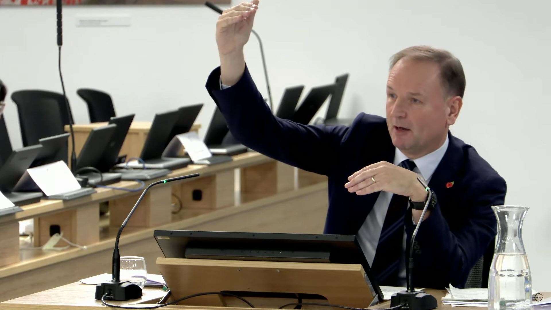 Lord Simon Stevens giving evidence to the inquiry (UK Covid-19 Inquiry/PA)