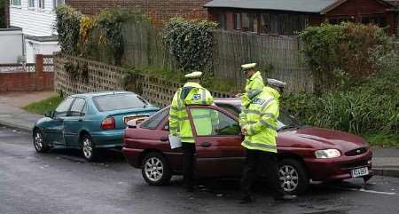 The two cars involved in the incident. Picture: PAUL AMOS