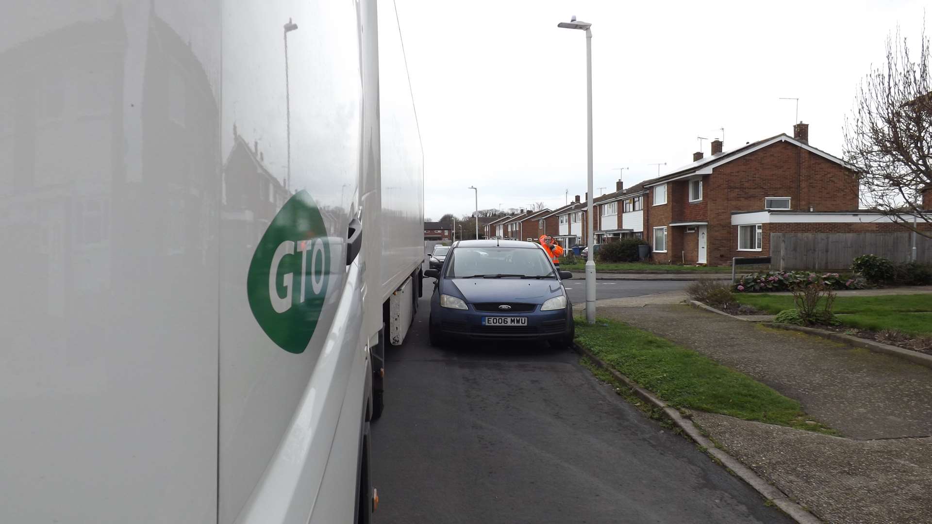 Lorries have been writing off cars, bending lampposts and damaging signs.