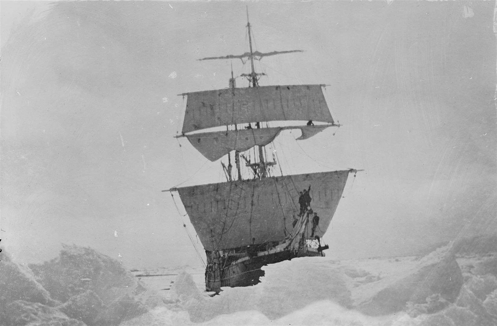 The expedition was named after their ship, Nimrod (Scott Polar Research Institute/PA)