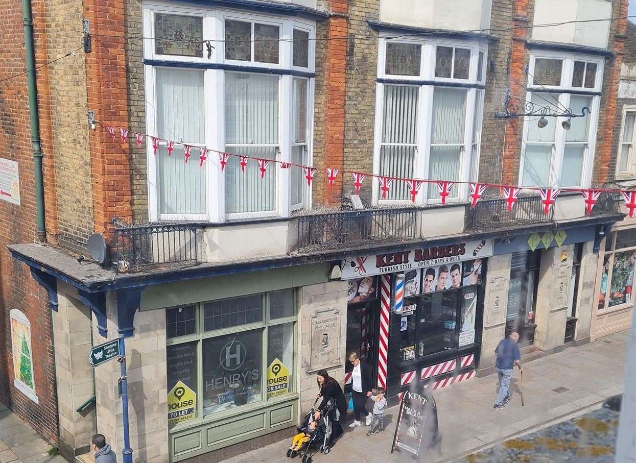 Hooray! New bunting is up in Sheerness in time for the Queen's Platinum Jubilee. Picture: Donna Mansi