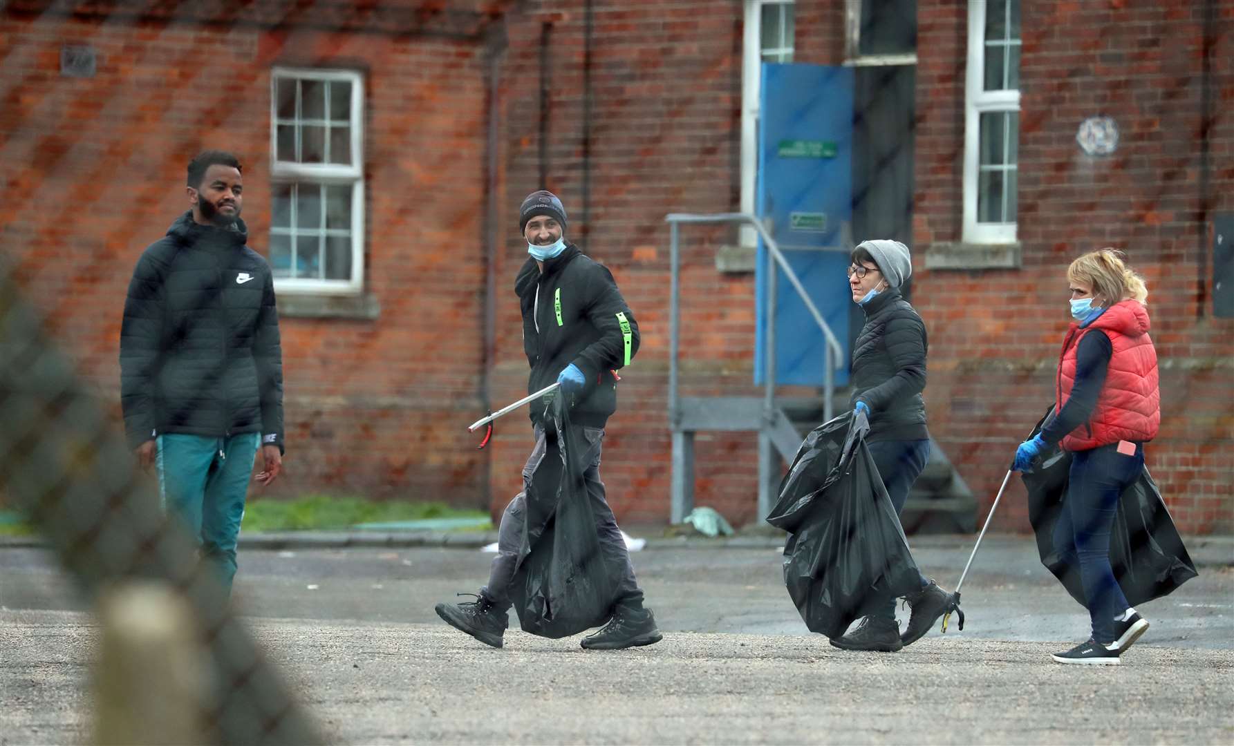 Napier Barracks is being used to house people seeking asylum in the UK (Gareth Fuller/PA)