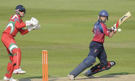 Sam Northeast in action against Glamorgan