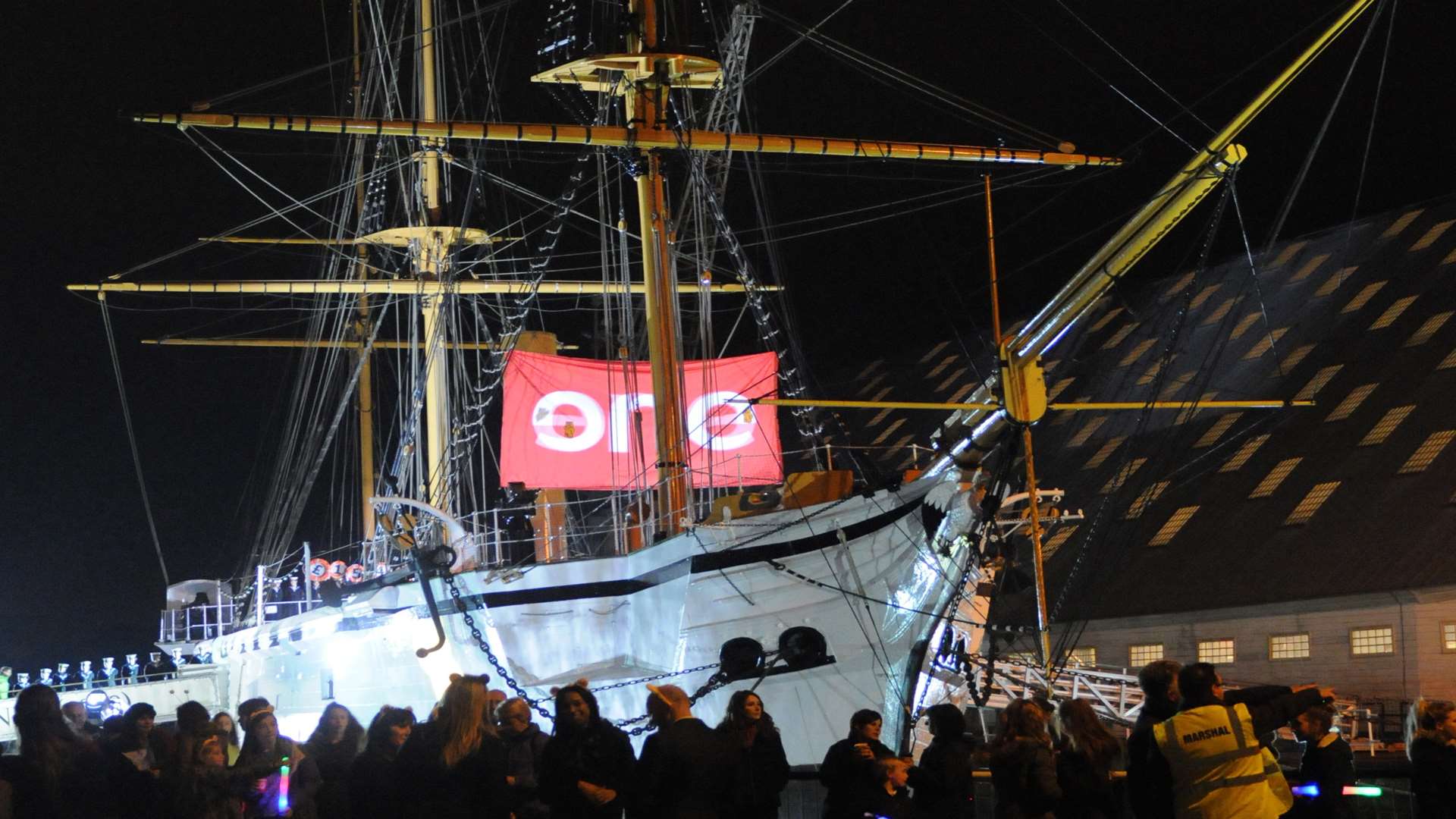 HMS Gannet at Chatham's Historic Dockyard.