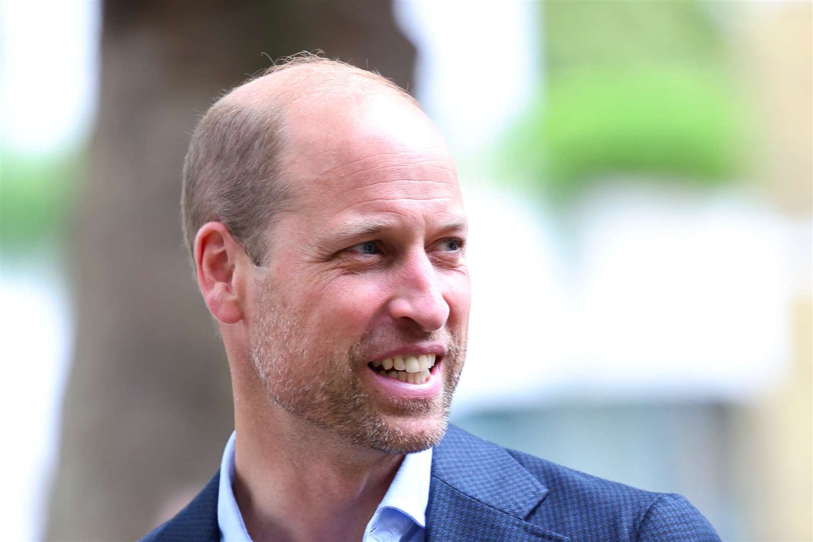 William’s new beard on display during visit to homelessness exhibition