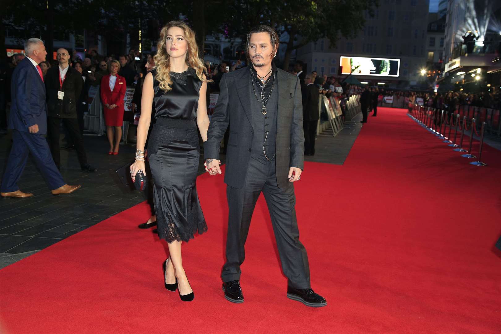 Amber Heard and Johnny Depp met in 2011 (Jonathan Brady/PA)