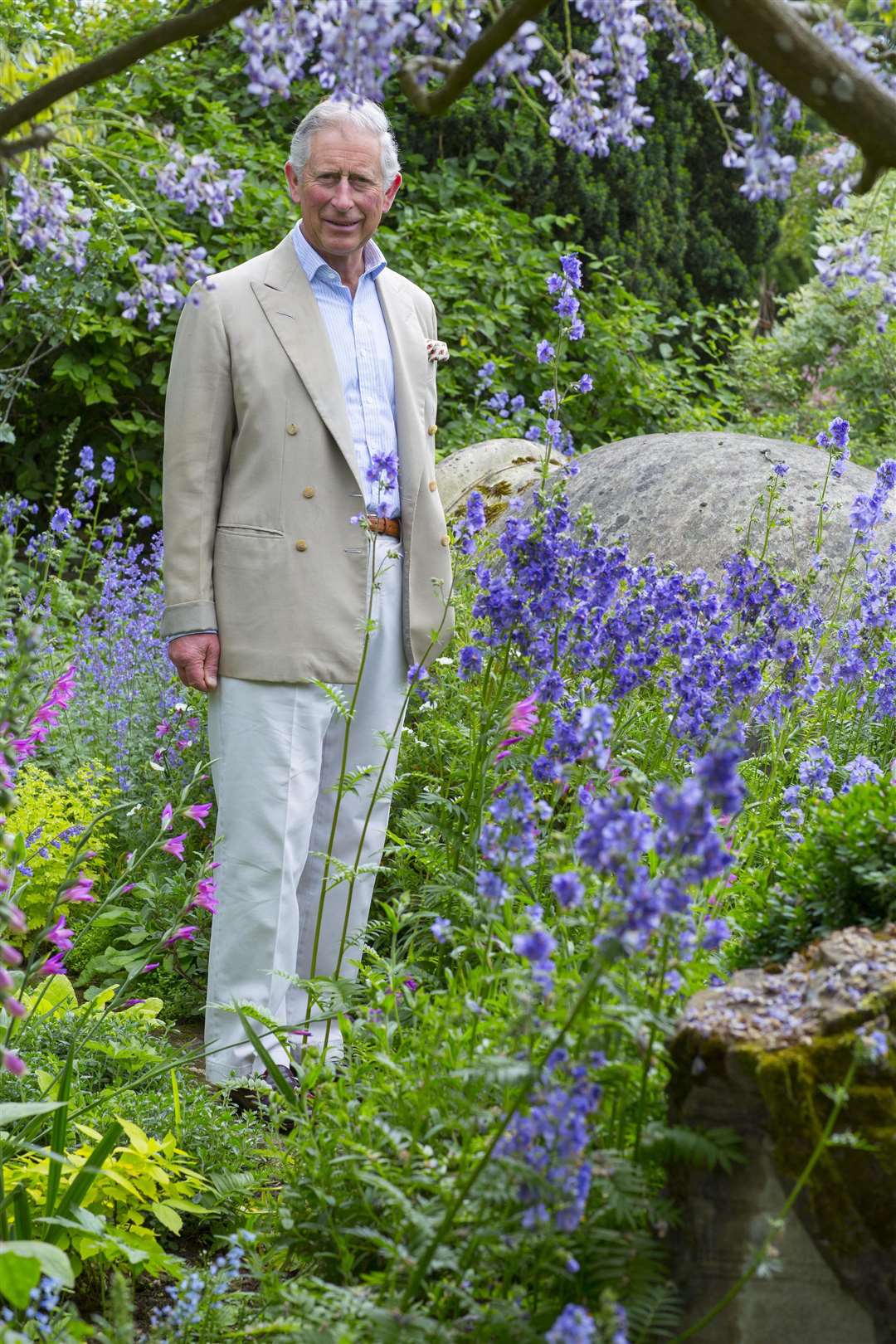 The King in his garden at Highgrove (Marianne Majerus/Highgrove Enterprises/PA)