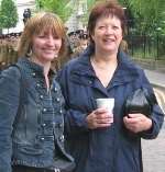 PERFECT PRESENT: Val Anderton, right, with her sister Joan