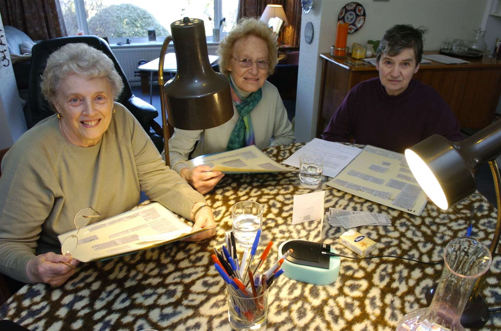 Swale Talking Newspaper volunteers at Wards Hill Road, Minster, with their mixer and microphones paid for by the Isle Of Sheppey Round Table. Stock picture: Mike Smith