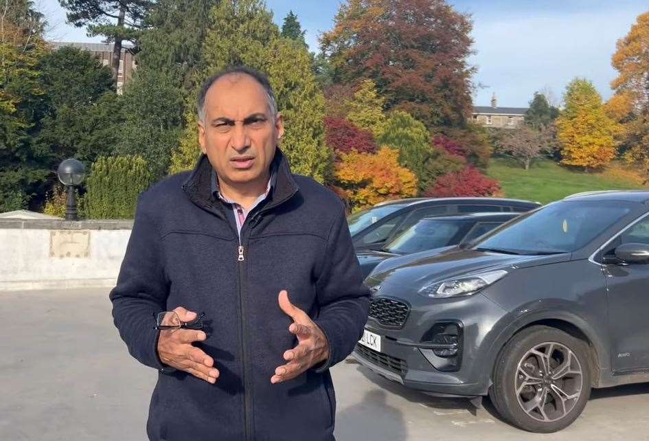 Nasir Jamil in the Great Hall Car Park