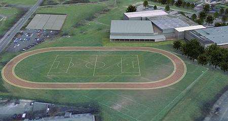 Artist's impression of athletics track at Medway Park