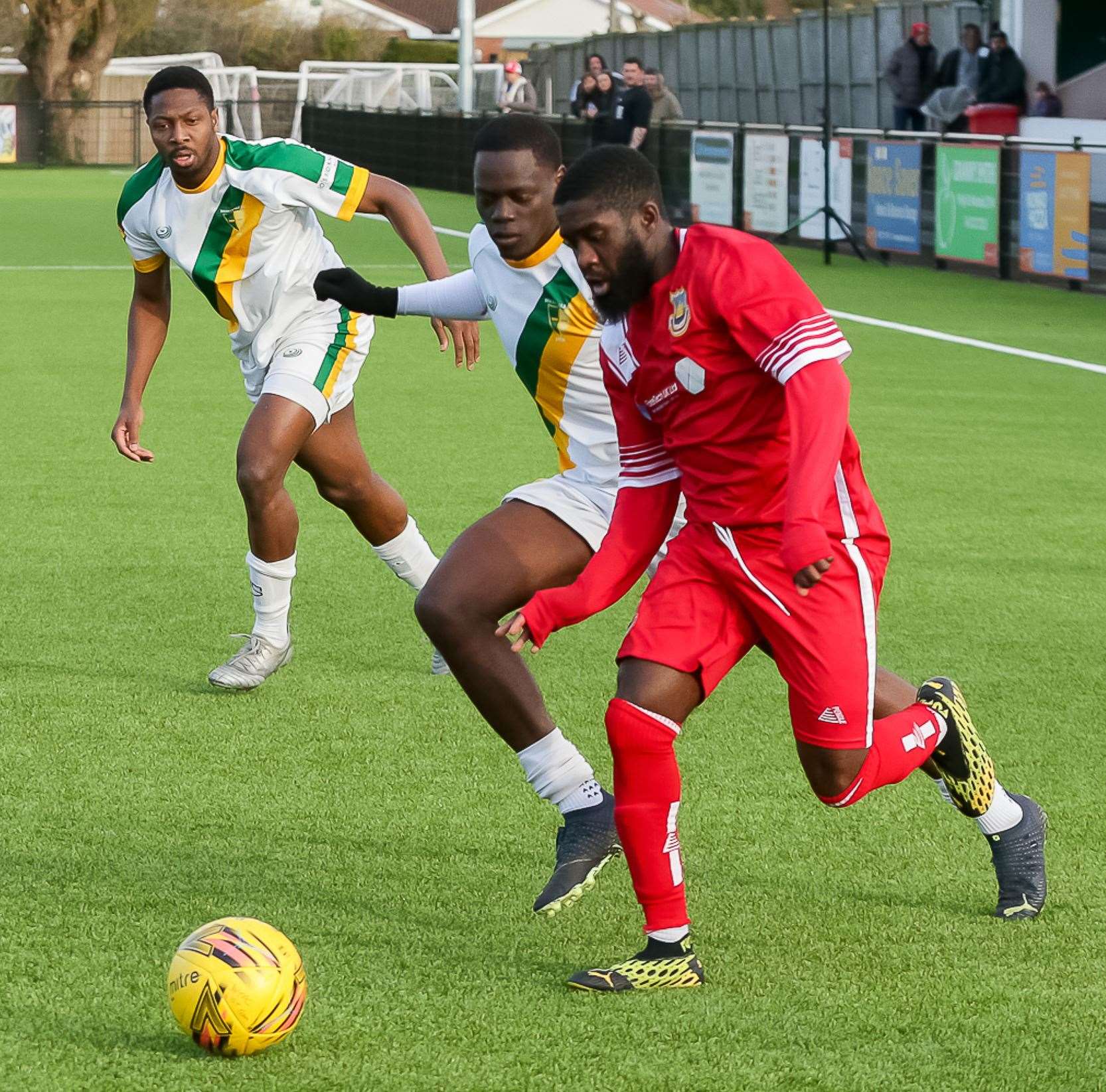 Whitstable's Jeffrey Oredein on his return after a long injury lay-off. Picture: Les Biggs