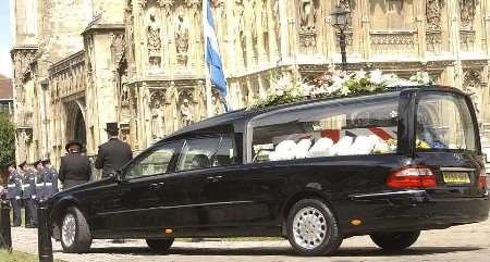 An RAF guard of honour outside the Cathedral. Picture courtesy RAF