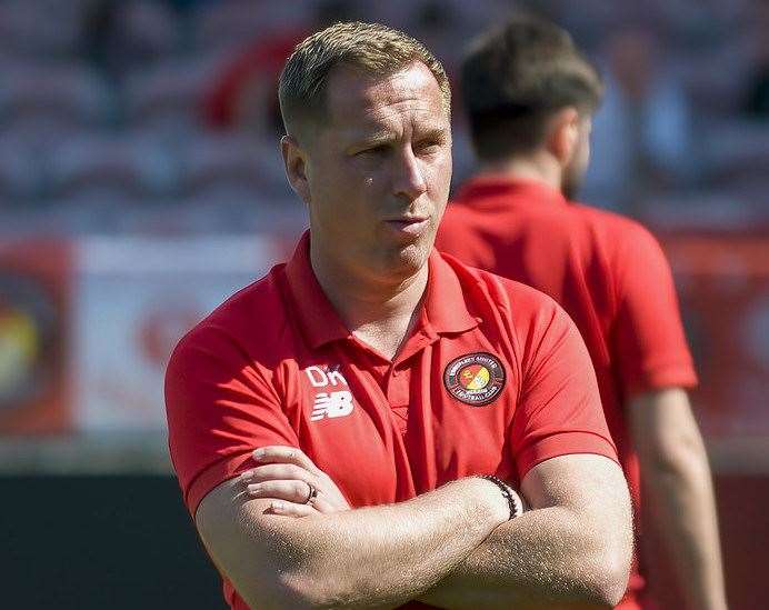 Ebbsfleet manager Dennis Kutrieb. Picture: Ed Miller/EUFC