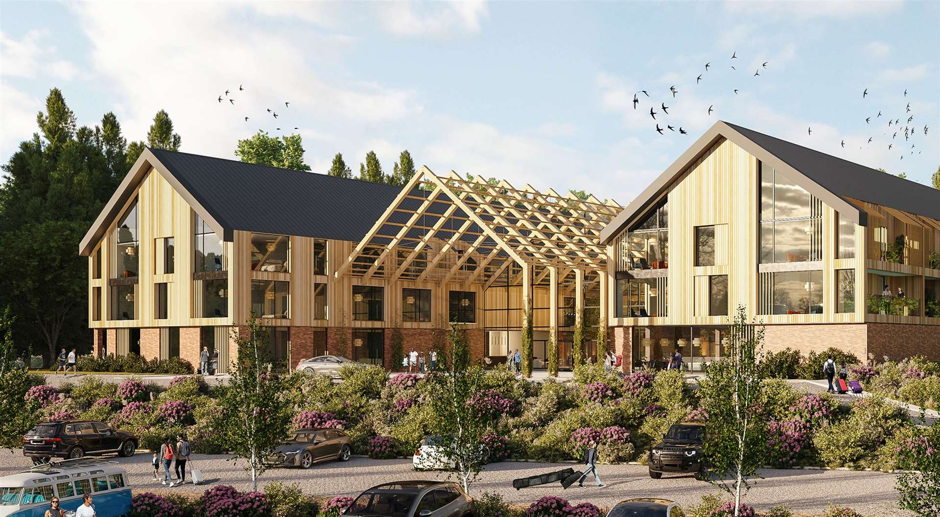 How the 120-bed hotel is set to look. Pictures: Betteshanger Country Park