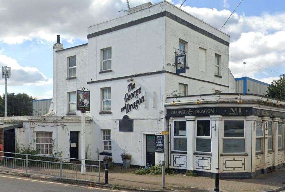 The George and Dragon in Swanscombe has sat empty since 2019. Photo: Google