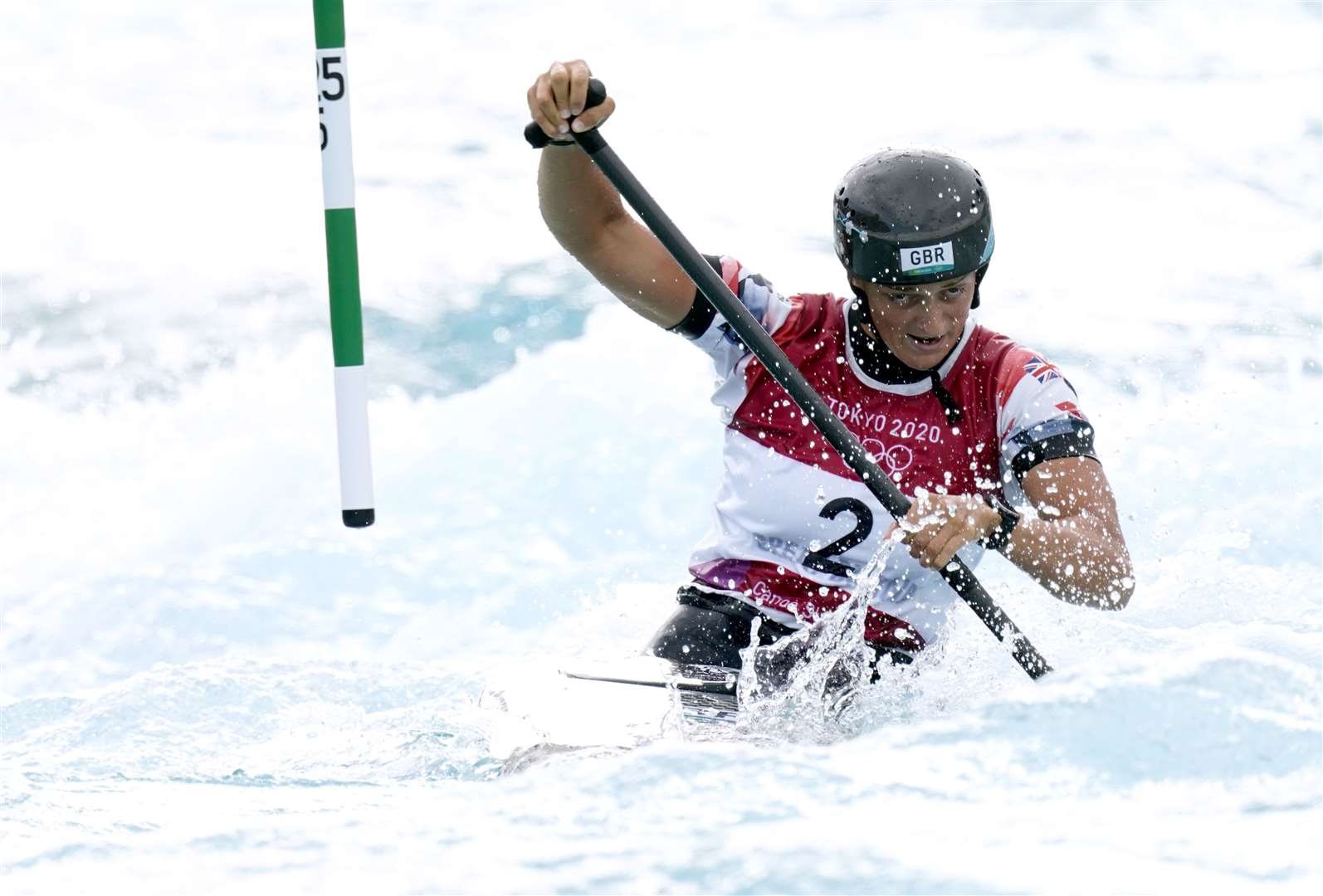 Franklin during the Women’s C1 Canoe Slalom Final (Danny Lawson/PA)