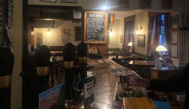Last orders wasn’t too far away so it wasn’t surprising to find the pub almost empty