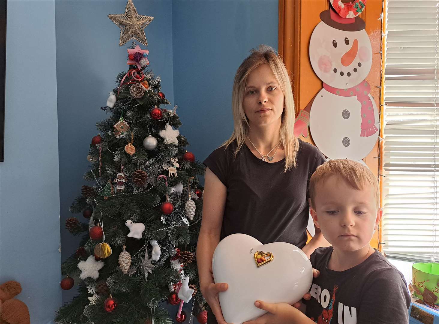 Magdalena Wisniewska and her son Nathan, six, at home in Margate