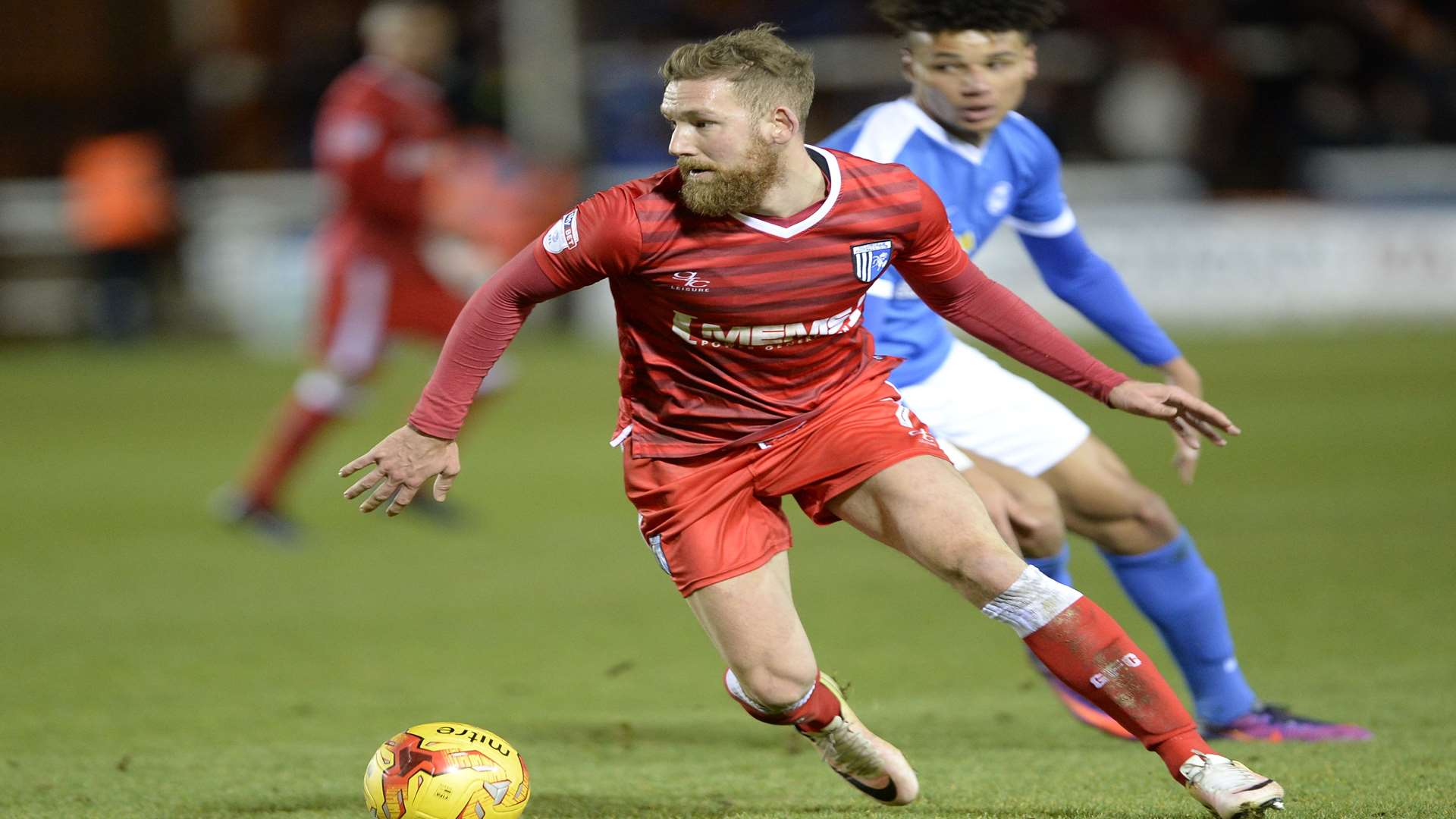 Scott Wagstaff on the ball against Peterborough Picture: Ady Kerry