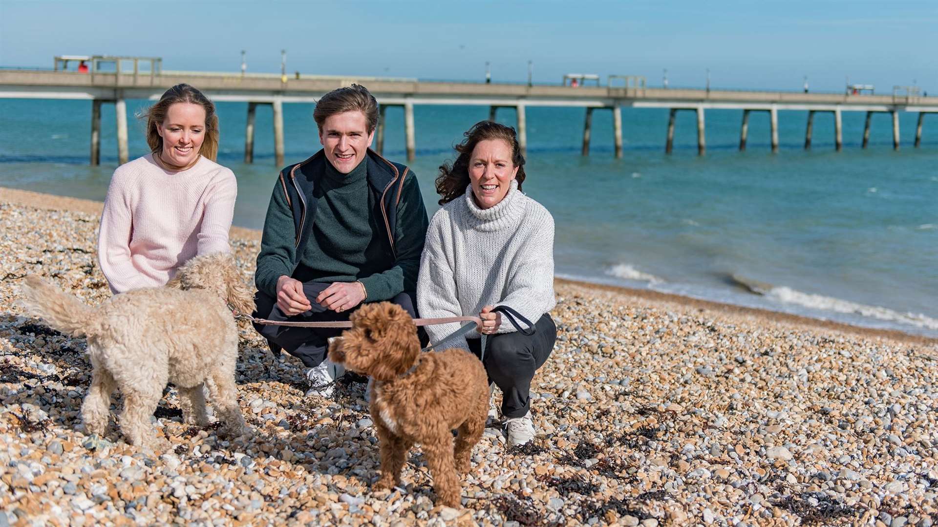 Camilla Shipton (right) with her son and daughter, Arthur and Phoebe who are also fellow directors of Keepers Cottages