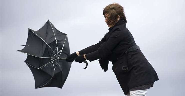 Heavy rain and strong winds will continue this week. Stock picture