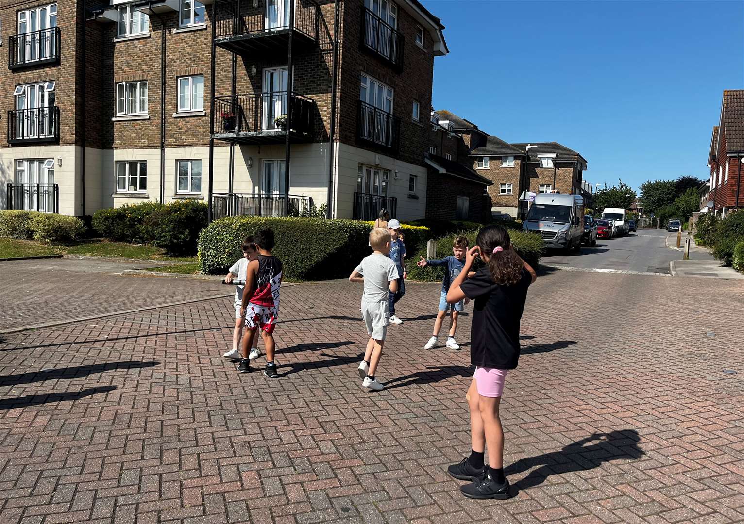 Children have been playing in the street when they want to meet up with their friends as Baker Crescent park is shut