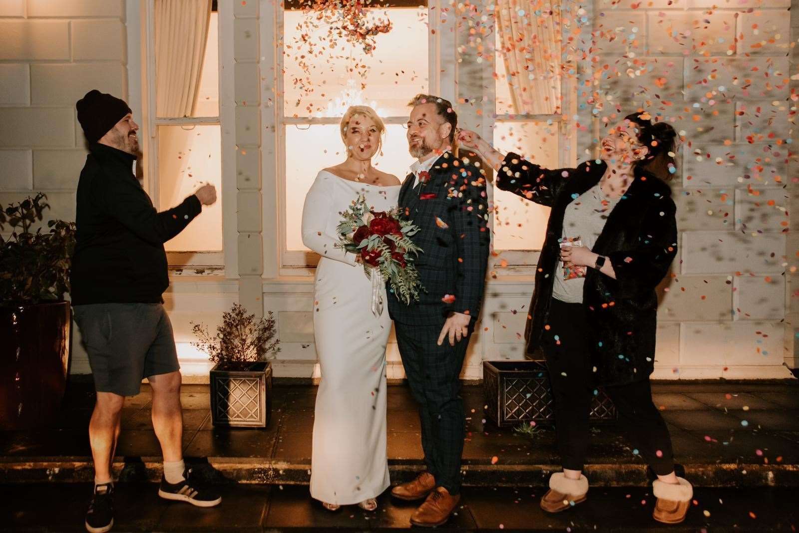 Rosie and Jon Gill-Moss married on Monday just hours before the lockdown came into force.Must credit photographer Michelle Cordner (43841207)