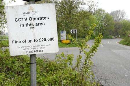 Illicit thrill-seekers are targeting a site off the A249 on Detling Hill